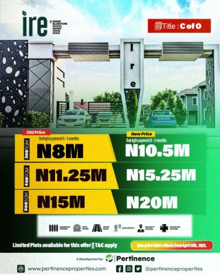 Premium Affordable Land, Ire Estate, Blue Stone Garden City, Mowe Town, Ogun, Residential Land for Sale
