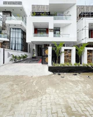 Contemporary 5 Bedroom Detached Duplex with Pool,cinema and Bq, Chevron, Lekki, Lagos, Detached Duplex for Sale