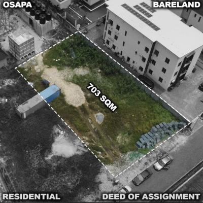703 Sqm Bareland (in a Gated Estate), Osapa, Lekki, Lagos, Residential Land for Sale
