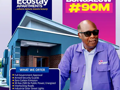 Luxury 3 Fully Detached Bungalow with Excellent Facilities — Pelican Ecostay Apartment Masa Kobape, Abeokuta North, Ogun