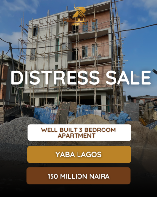 Well Finished 3 Bedroom Apartment, Yaba, Lagos, Flat / Apartment for Sale