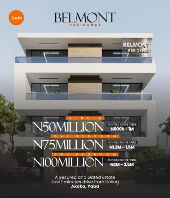 Luxury 1 Bedroom Apartment with Amenities, Yaba, Lagos, Flat / Apartment for Sale