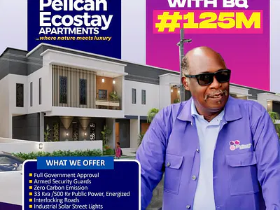 Luxury 3 Bedroom Duplex with BQ — Pelican Ecostay Apartment Masa Kobape, Obafemi Owode, Ogun