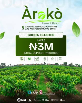 Land, Aroko Farm & Resort, Africas First Luxury Farm Estate, Aiyetoro, Abeokuta South, Ogun, Commercial Land for Sale