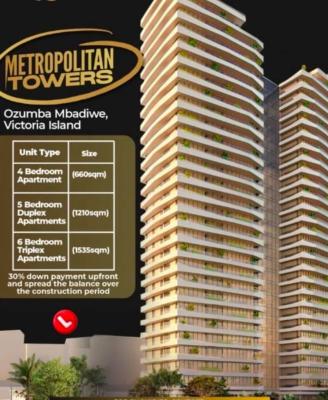 4-bedroom Apartment 660sqmin Waterfront Highrise Tower Offplan, Ozumba, Victoria Island (vi), Lagos, Flat / Apartment for Sale