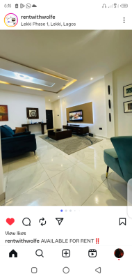 Luxury Furnished 2 Bedroom Apartment, Lekki, Lagos., Lekki Phase 1, Lekki, Lagos, Flat / Apartment for Rent