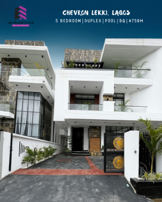 Luxury Fully Automated 6 Bedroom Detached Duplex with Swimming Pool, Chevron, Lekki, Lagos, Detached Duplex for Sale