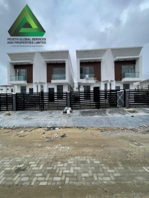 4 Bedroom Semi Detached Duplex with Bq, Ikota, Lekki, Lagos, Detached Duplex for Sale