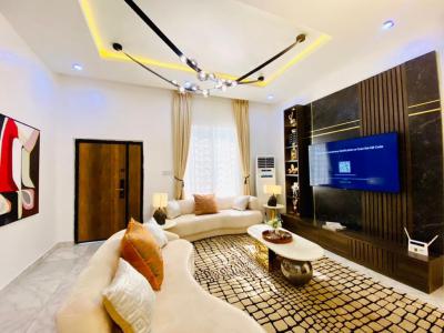 Nicely Furnished 4 Bedroom Apartment, Osapa, Lekki, Lagos, Flat / Apartment Short Let