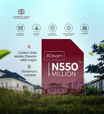 Land, Carlton Gate Estate, Chevron Drive, Lekki, Lagos, Residential Land for Sale