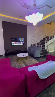 Nicely Furnished 4 Bedroom Apartment, Osapa, Lekki, Lagos, Flat / Apartment Short Let