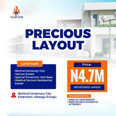 Precious Layout, Behind Centenary City, Enugu, Enugu, Mixed-use Land for Sale