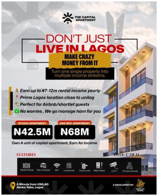 Make Huge Money From Short Stays Apartment Close to 3universities, Make 10m Annually From a Fully Managed Shortlet Apartment Near Unilag, Yaba, Lagos, Block of Flats for Sale