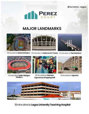 Sophisticated High Yield Short Stay Apartment with Payment Plan, Perez Court ,the Island Luxury Standard Apartment with 9months Paymen, Surulere, Lagos, Block of Flats for Sale