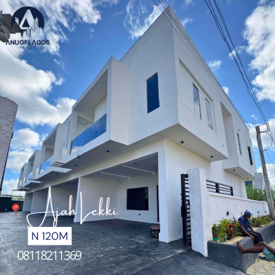 4 Beds  Terrace Duplex, Ajah, Lagos, Terraced Duplex for Sale