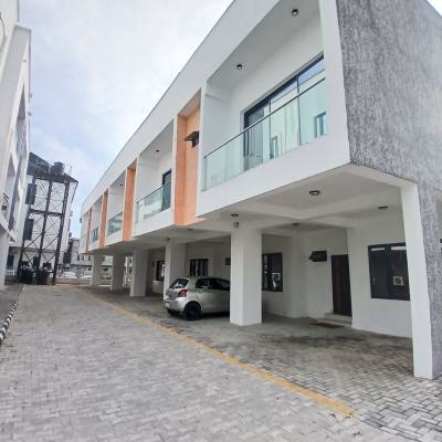 3 Bedroom Terrace Duplex with Bq, Chevron Toll Gate, Orchid Road, Lekki, Lagos, Terraced Duplex for Rent