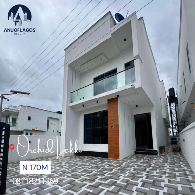Massive  4  Bedroom  Detached Duplex with a Maids Room, Ajah, Lagos, Detached Duplex for Sale