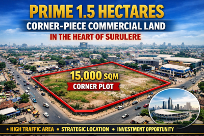 Prime 15,000sqm Corner-piece Commercial Land, Bode Thomas - Western Avenue, Surulere, Lagos, Land for Sale