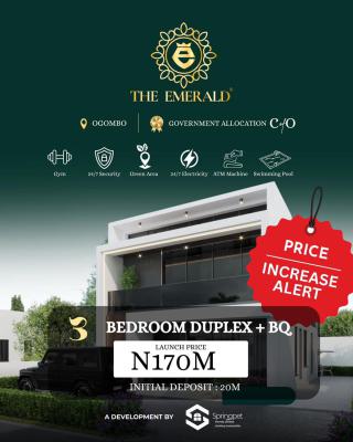 3-bedroom Fully Detached Duplexes + Bq, Welcome to The Emerald, Ogombo, Ajah, Lagos, Detached Duplex for Sale