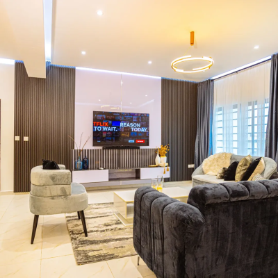 1219 Luxury 3 Bedroom Apartment, Adeniyi Jones, Ikeja, Lagos, Flat / Apartment Short Let