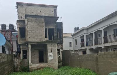 Uncompleted 4bedroom Duplex +3units of 2bedroom Flat in Serene Environ, Hosanna Estate Off Ago Palace Way, Okota, Isolo, Lagos, House for Sale