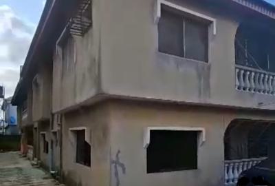 Block of 4flats of Standard 3bedrooms + 3shops on Full Plot of Land, Off Alhaja Agbeke St. Off  Ago Palace Way, Okota, Isolo, Lagos, Block of Flats for Sale