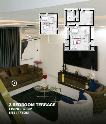Luxury 3 Bedroom Terrace with a Bq, Abijo, Lekki, Lagos, Terraced Duplex for Sale