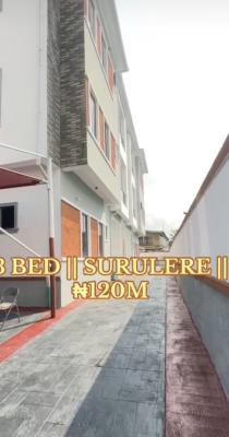 Lovely Built 3 Bedroom Apartment in a Serene Environment*  Location:, Surulere, Lagos, Flat / Apartment for Sale