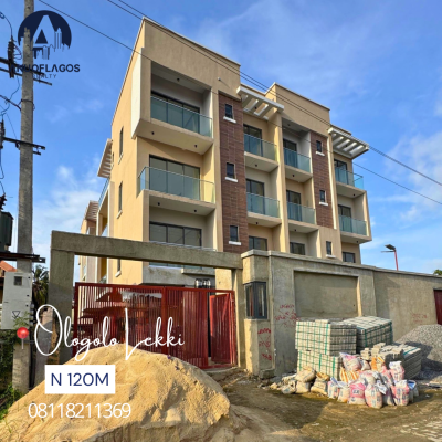 Spacious  2  Bedroom Apartments, Ologolo, Lekki, Lagos, Block of Flats for Sale