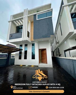 Luxury 4 Bedroom Fully Detached Duplex with a Bq, Vgc, Lekki, Lagos, Detached Duplex for Sale