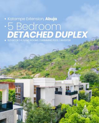 Furnished 5 Bedroom Detached Duplex with Basement and Swimming Pool, Katampe Extension, Katampe, Abuja, Detached Duplex for Sale