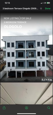 3 Bedroom Terrace, Ologolo, Lekki, Lagos, Terraced Duplex for Sale