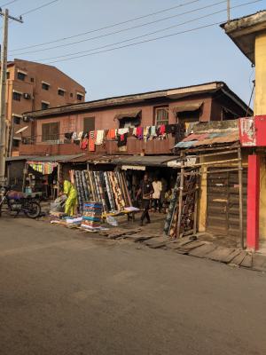 Corner Piece 5 Units of Lockup Shop and a 3 Bedroom Flat, Salami Tolu Road, Close to Tolu Medical Center, Ajegunle, Apapa, Lagos, Commercial Property for Sale