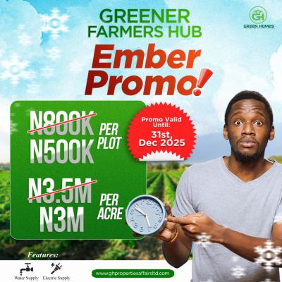 Unlock The Ember Season Deal --- Secure Farmland at Unbeatable Rates!, Remo, Ogun State, Remo North, Ogun, Mixed-use Land for Sale