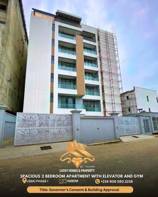Exclusive Spacious 2 Bedroom Apartment with Elevator and Gym, Lekki Phase 1, Lekki, Lagos, Block of Flats for Sale