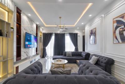 Fully Furnished 3 Bedroom Apartment with Bq and Swimming Pool, Lekki Conservation, Lekki, Lagos, Flat / Apartment for Rent