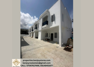 4-bedroom Terrace Duplex with Bq, Pool & Gym, Opposite Lbis School, After Abraham Adesanya, Ajah, Lagos, Terraced Duplex for Sale