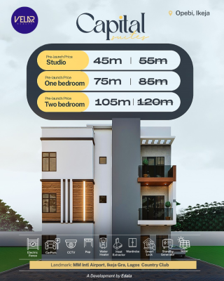 Airbnb Offplan Project in The Heart of Ikeja, for Steady Income, a Perfect Project for Shortlet Income, Off Toyin Street, Ikeja, Ikeja, Lagos, Mini Flat (room and Parlour) for Sale