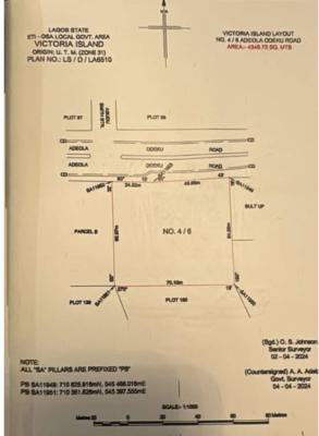 Primely Located Land, Victoria Island (vi), Lagos, Commercial Land for Sale