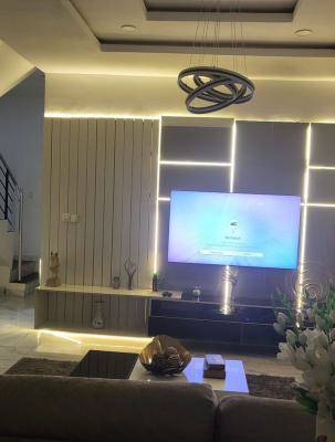 Fully Furnished 4 Bedroom Semi Detached Duplex with Bq, Chevron, Lekki, Lagos, Semi-detached Duplex for Rent