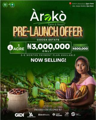 Own The Future: Where Farming Meets Luxury Living at àrokò Farm & Reso, Aiyetoro, Abeokuta, Ogun State & Ado-awaye Ibadan, Oyo State, Abeokuta South, Ogun, Mixed-use Land for Sale