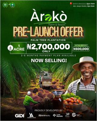 The First Luxury Farm Estate in Africa Where Wealth Grows Naturally, Aiyetoro, Abeokuta, Ogun State & Ado-awaye Ibadan, Oyo State, Abeokuta South, Ogun, Mixed-use Land for Sale