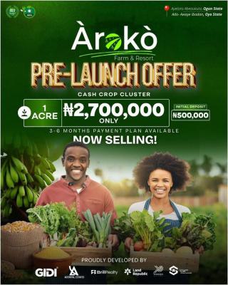 Where Farming Meets Fortune --- Experience The Future at àrokò Farm & Re, Aiyetoro, Abeokuta, Ogun State & Ado-awaye Ibadan, Oyo State, Abeokuta South, Ogun, Mixed-use Land for Sale