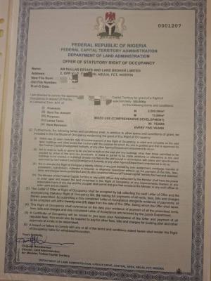 100 Hectares, Guzape District, Abuja, Mixed-use Land for Sale