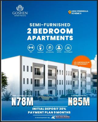 Luxurious Semi Furnished 2bedroom Apartment with Excellent Facilities, Scheme 2, Lekki, Lagos, Block of Flats for Sale