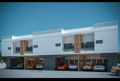 Premium Affordable Luxurious 3 Bedrooms Terrace Duplex, Lagos Business School, Sangotedo, Ajah, Lagos, Terraced Duplex for Sale