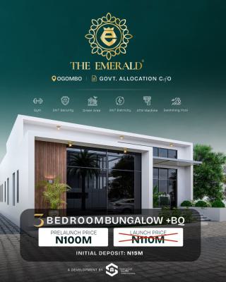 Luxury 3 Bedroom Detached Bungalow with Bq, Emerald Estate, Ogombo, Ajah, Lagos, Detached Bungalow for Sale