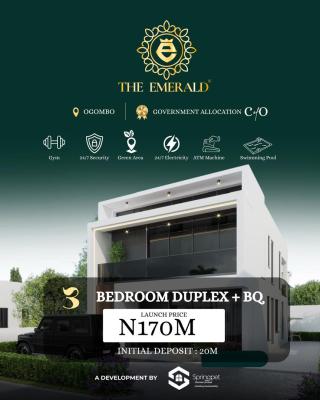 Luxury 3 Bedroom Detached Duplex with Bq, Emerald Estate, Ogombo, Ajah, Lagos, Detached Duplex for Sale