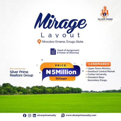 Mirage Layout, Emene, Enugu, Enugu, Mixed-use Land for Sale