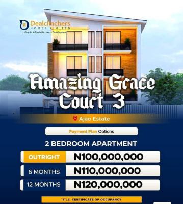 2 Bedroom Luxury Apartment, Ajao Estate/amazing Grace Court 3, Isolo, Lagos, Block of Flats for Sale